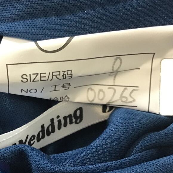 PARTY DRESS SZ 0 XS Blue Sequin Sleeveless One-Shoulder Bodycon Mini NEW b146 - Picture 7 of 9